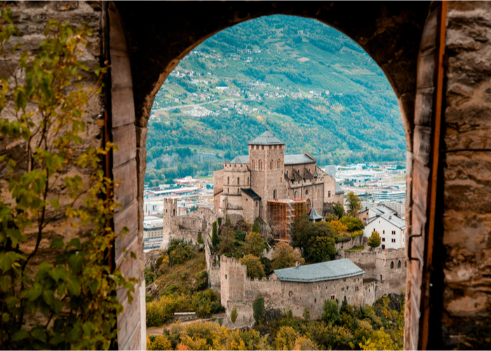 Nachhilfe in Sion – Stadtansicht von Sion
