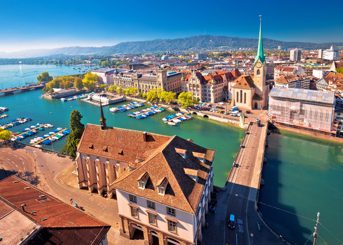 Nachhilfe in der Schweiz – Stadtansicht von Zürich