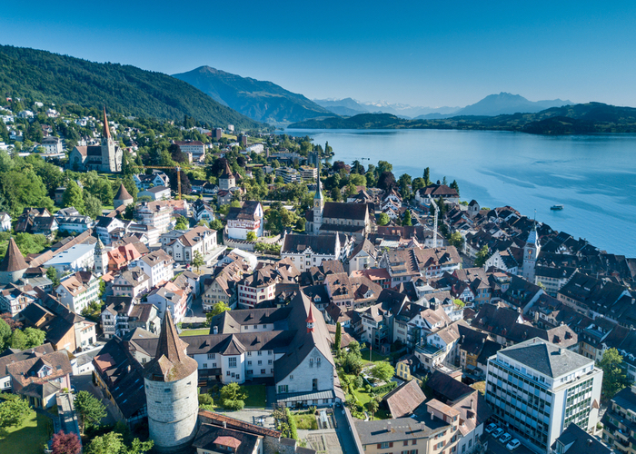Nachhilfe in Zug – Stadtansicht von Zug